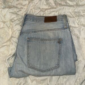Women Madewell Light Blue Straight Jeans